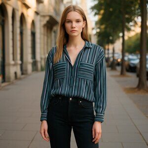 NWT FREE PEOPLE Mad About You Button down Shirt